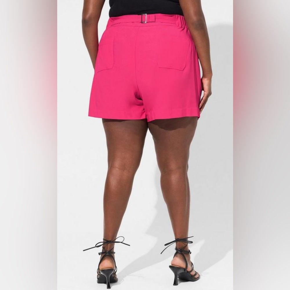 Torrid Wide Leg Studio Crepe Shorts